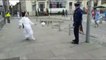 Police officer plays divine game of football with Irish nun