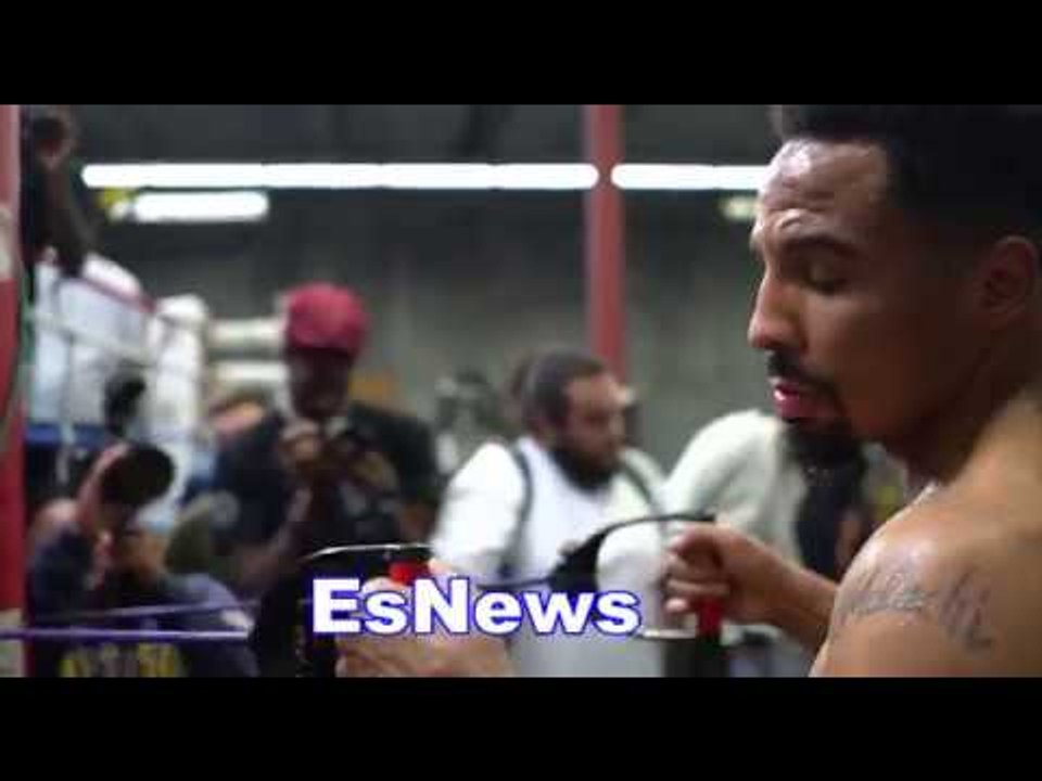Andre Berto Pumped Up Tells Ward - You're Ready To Go! EsNews Boxing