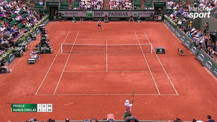 Roland-Garros 2017 : Pouille enflamme le Lenglen face à Ramos ! (2-6, 6-3)