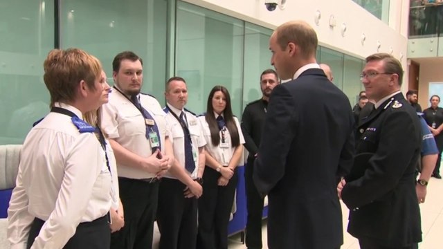 Prince William makes surprise visit to Manchester to meet terror attack heroes