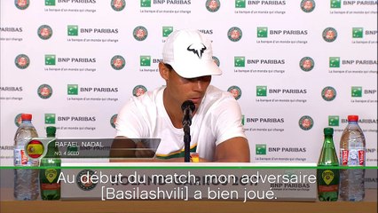 Roland-Garros - Nadal : "Un grand match"