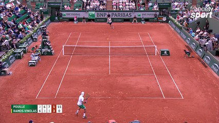 Roland-Garros 2017 : Pouille et Ramos font le show sur le Lenglen ! (2-6, 6-3, 7-5, 1-3)