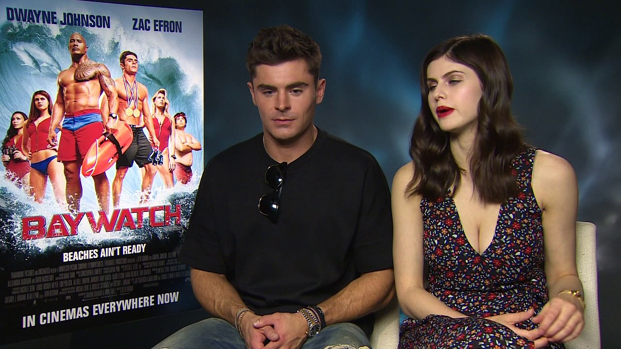 Zac Efron and Alexandra Daddario talk Baywatch