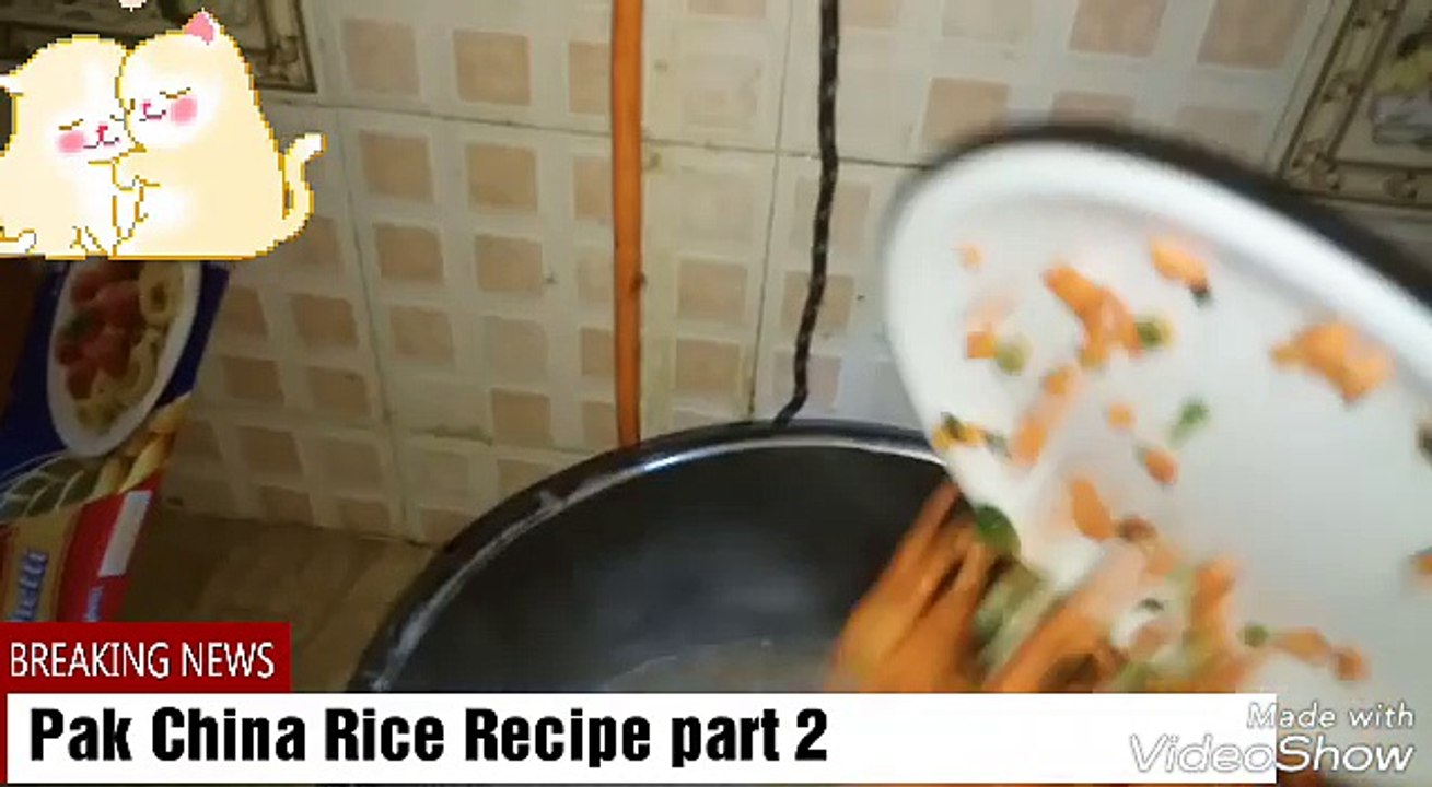 Pak China Rice Recipe Part 2
