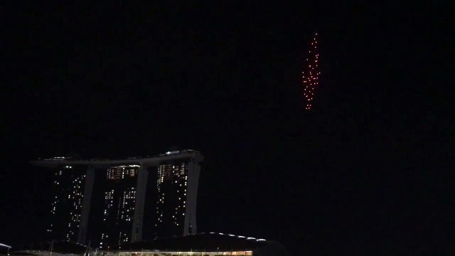 Les drones remplacent les feux d'artifice en Singapore