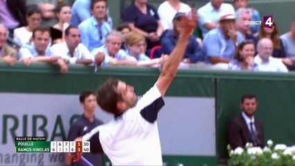 Roland-Garros 2017 : Triste dénouement pour Lucas Pouille contre Ramos-Vinolas (2-6, 6-3, 7-5, 2-6, 1-6)