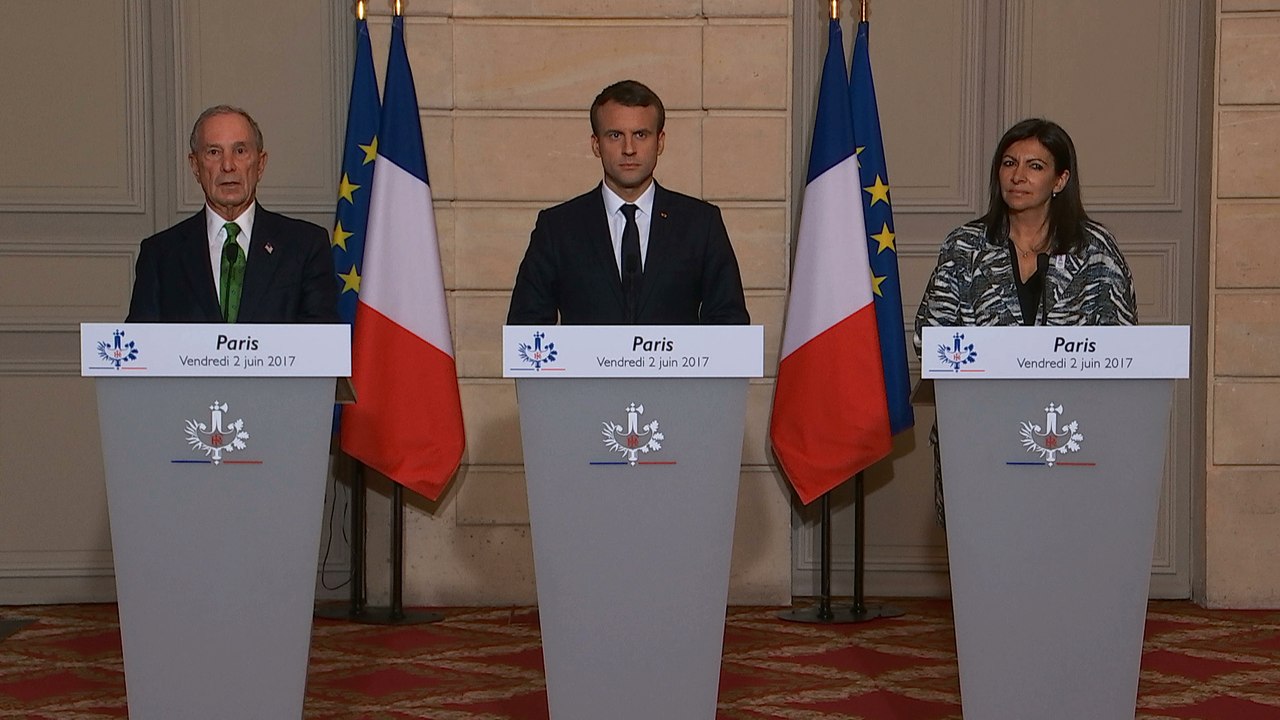 Point presse à l'issue de l'entretien avec Michael BLOOMBERG, Envoyé Spécial des Nations-Unies pour les Villes et le Changement Climatique et Anne HIDALGO, Marie de Paris