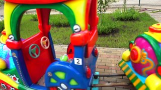 Paw Patrol play on the outdoor playground Amusement park for kids