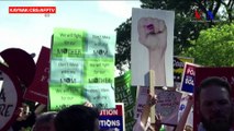 Beyaz Saray Önünde Trump'ın İklim Kararına Protesto