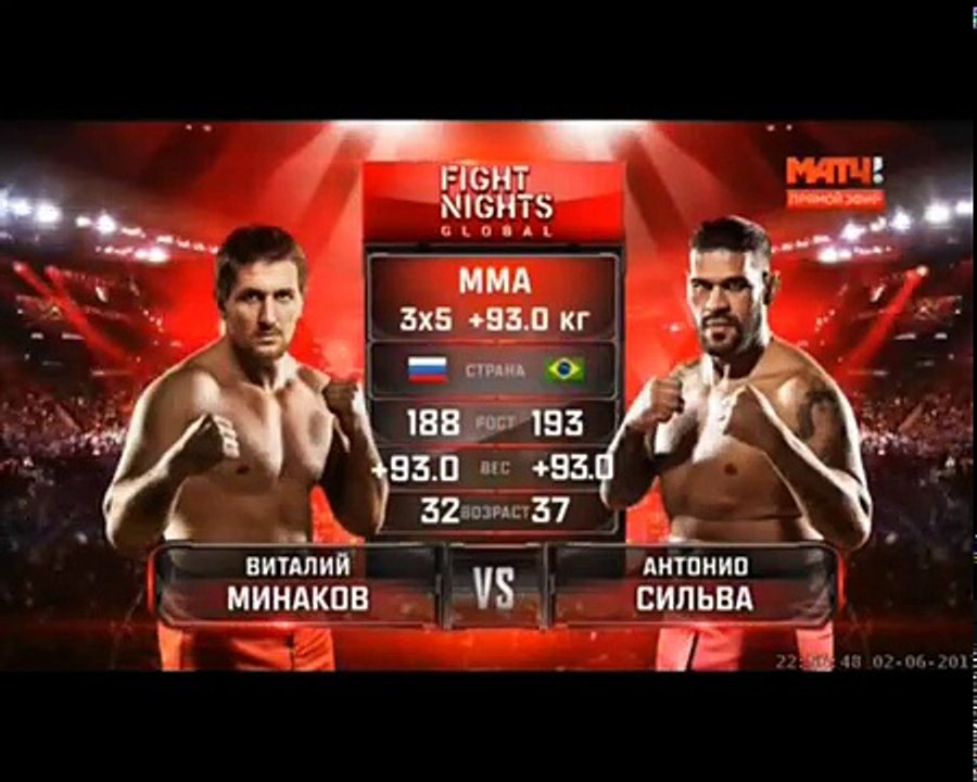 Виталий Минаков – Антонио Силва - Полный бой / Vitaly Minakov vs Antonio Bigfoot Silva - Full Fight