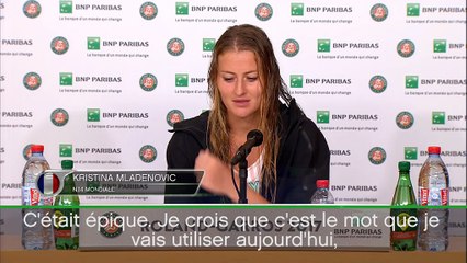 Roland-Garros - Mladenovic : "Je ne sais pas comment j'ai gagné ce match"