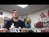 when sparring floyd mayweather the punches come from all over in speed - EsNews