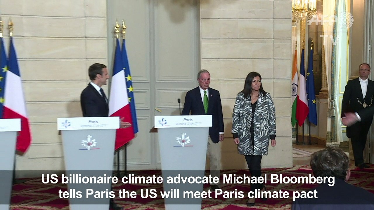 Bloomberg says US cities, firms will honour climate pact