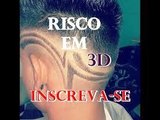 CABELO MASCULINO RISCO EM 3D COMO FAZER