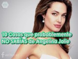 10 Cosas que NO SABÍAS de Angelina Jolie