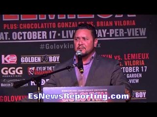 eric gomez on ggg gennady golovkin vs lemieux is david vs goliath - EsNews