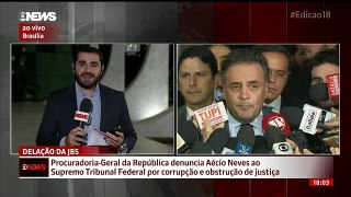 PGR denuncia Mineirinho Aécio Neves (PSDB/MG) ao Supremo Tribunal Federal (STF) corrupção passiva e obstrução de Justiça