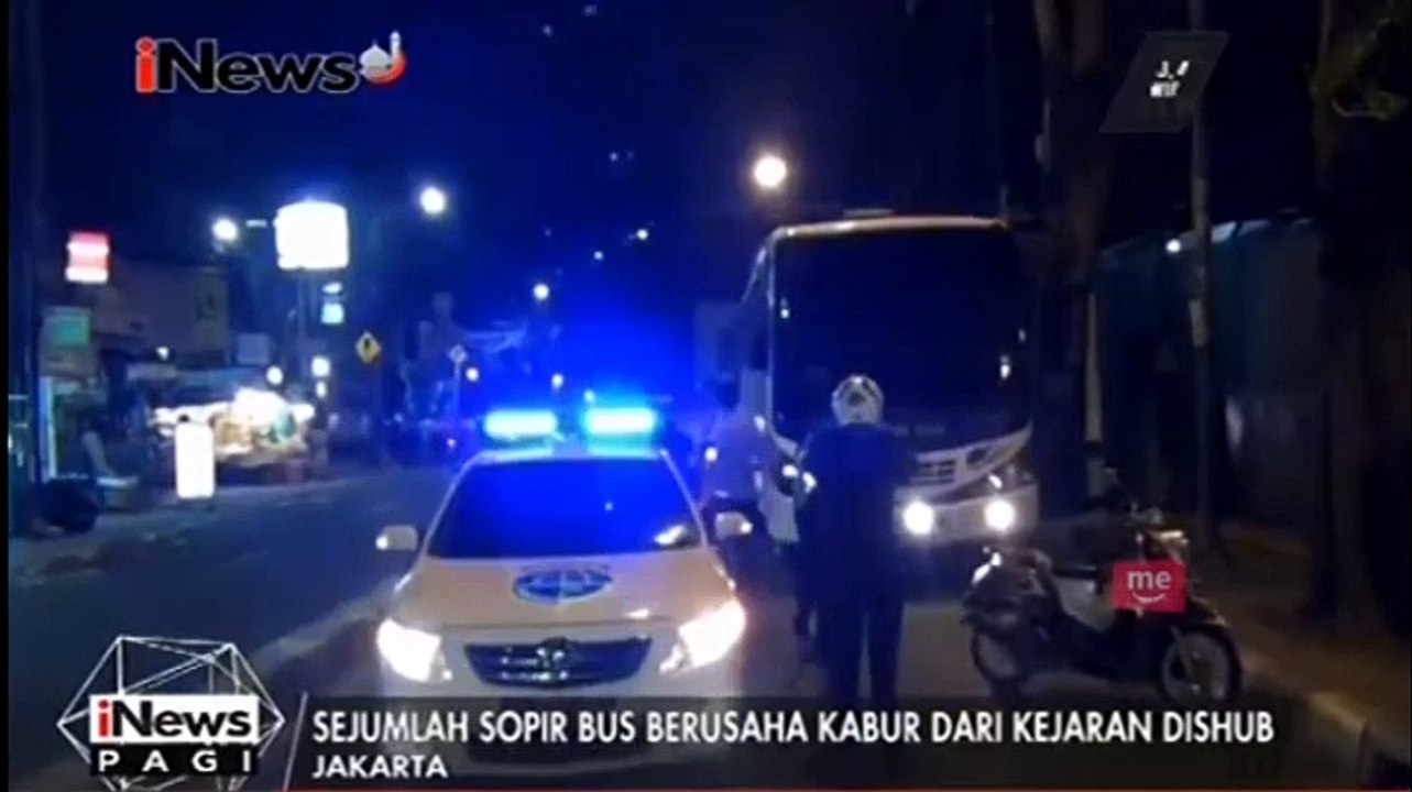 Razia Terminal Bayangan, Sejumlah Sopir Bus Kabur dari Kejaran Petugas