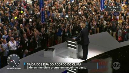 Trump recebe críticas do mundo inteiro após anunciar saída de acordo sobre clima