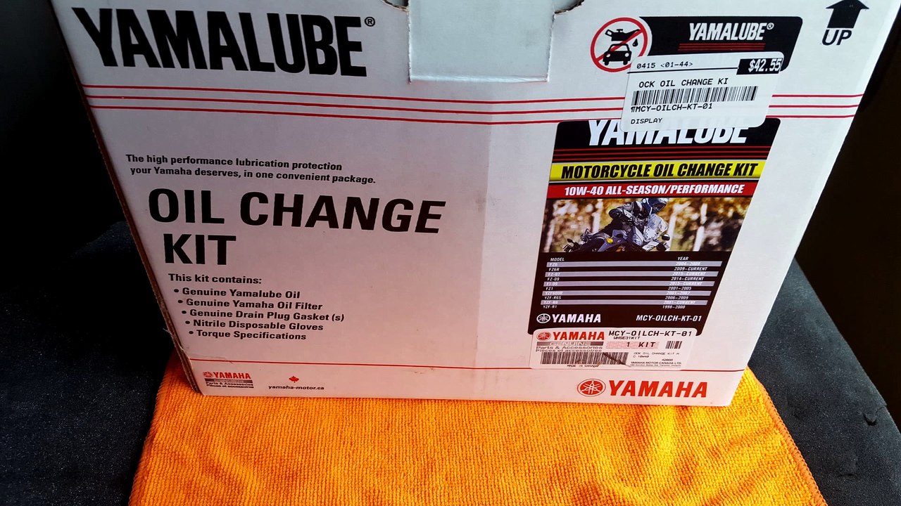 FZ-07 Oil Change - Winterizing your Motorcycle