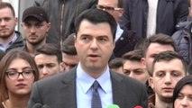 Report TV - Protesta, Basha: Populli vendos kur do mbarojë, mos provokoni!