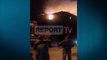 Report TV - Gramsh, përfshihet nga flakët kati i 3-të i një pallati, të lënduar