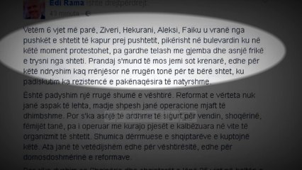 Rama ndjek ‘live’ protestën e PD - Top Channel Albania - News - Lajme