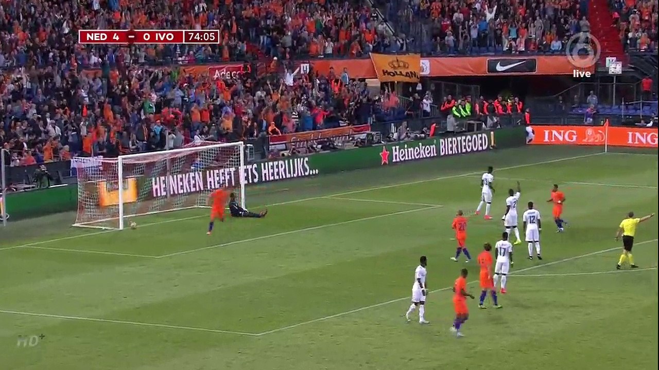 Vincent Janssen Goal HD - Netherlands 5 - 0 Ivory Coast - 04.06.2017 (Full Replay)
