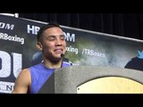 oscar valdez post fight after his win on hbo - EsNews