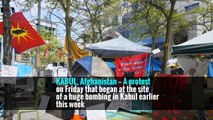 Protest at Kabul Bomb Site Turns Deadly