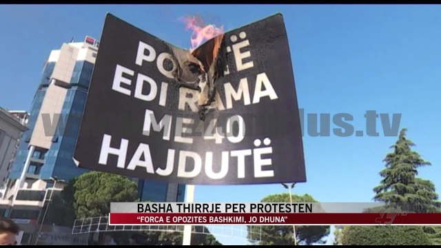 Basha bën thirrje për protestën - News, Lajme - Vizion Plus