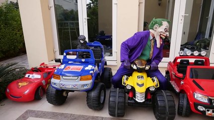 LEARN COLORS w/ Hulk & Spiderman ! For Children & Toddlers w/ Joker, Cars For Kids Fun in Real Life