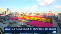 i24NEWS DESK | US warns Beijing on South China Sea islands | Saturday, June 3rd 2017