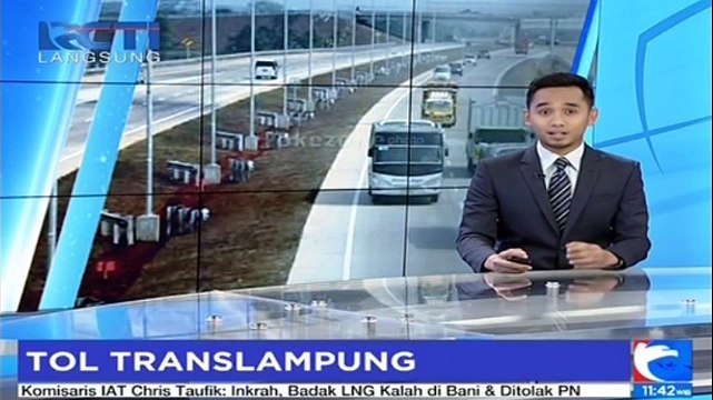 Jalur Arus Mudik Lebaran, Dua Ruas Tol Trans Lampung Siap Digunakan