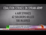 US-led coalition aircraft strike Syrian army positions, kill 62 soldiers – military