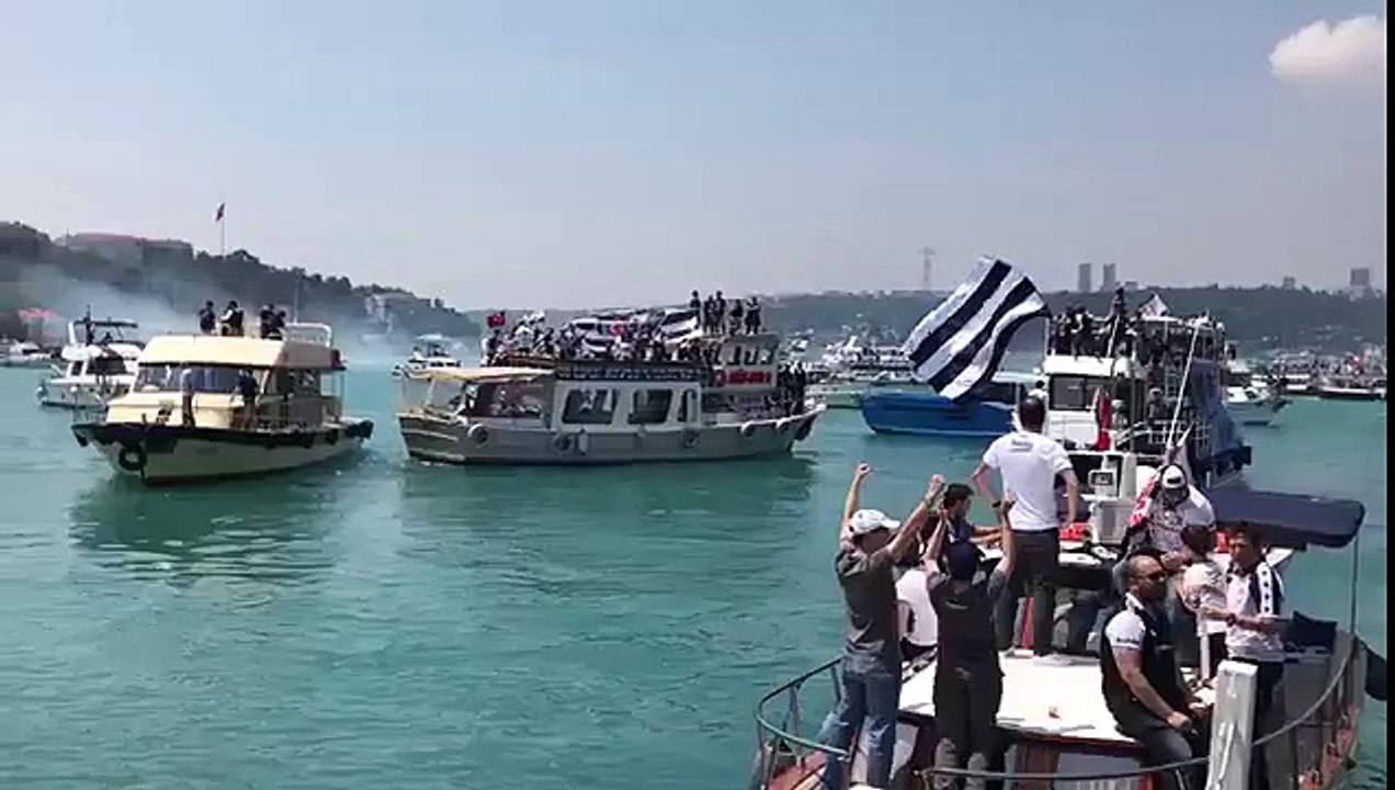 Beşiktaş'ın şampiyonluk kutlamaları (Boğaz)