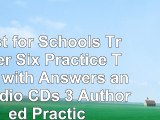 read  First for Schools Trainer Six Practice Tests with Answers and Audio CDs 3 Authored 66e27dc6