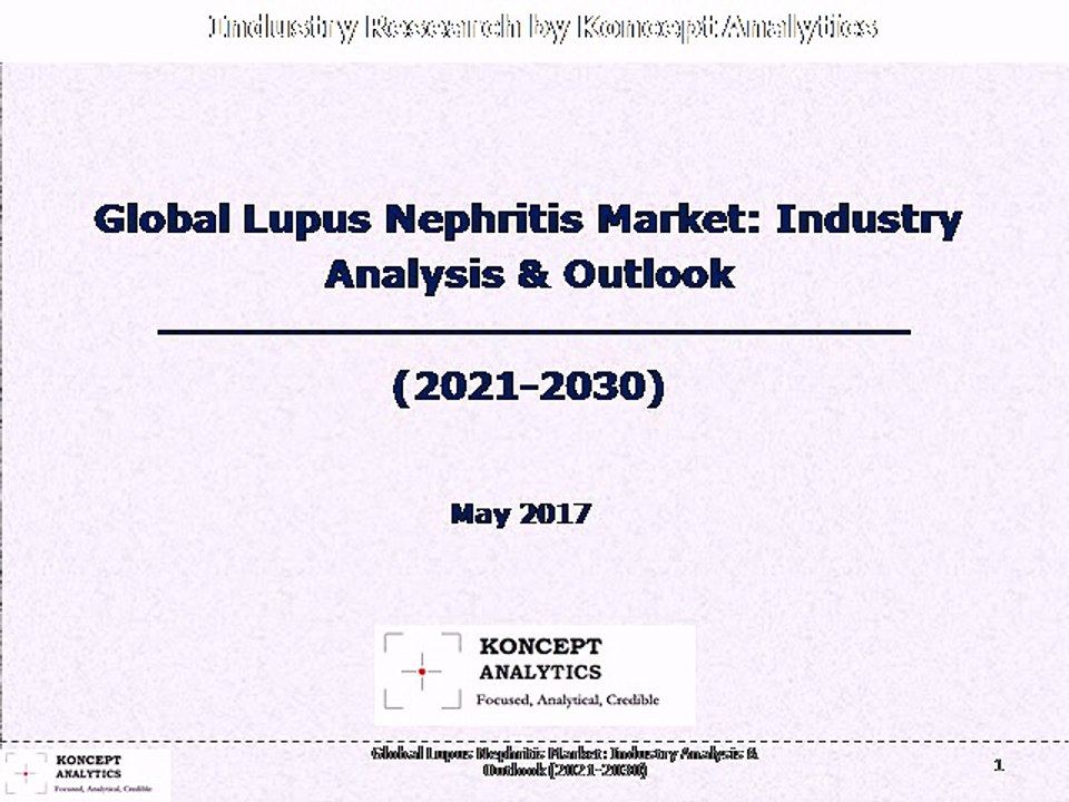 Global Lupus Nephritis Market: Industry Analysis & Outlook (2021-2030)