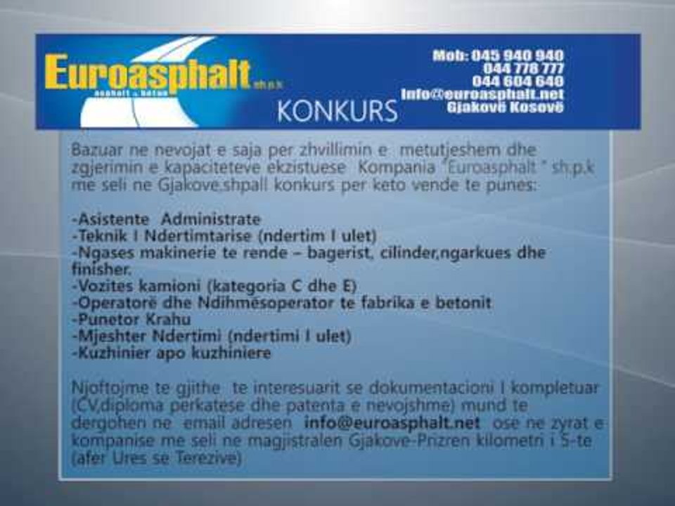 Euroasphalt Konkurs