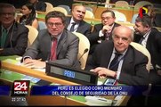 Perú es elegido como miembro del Consejo de Seguridad de la ONU