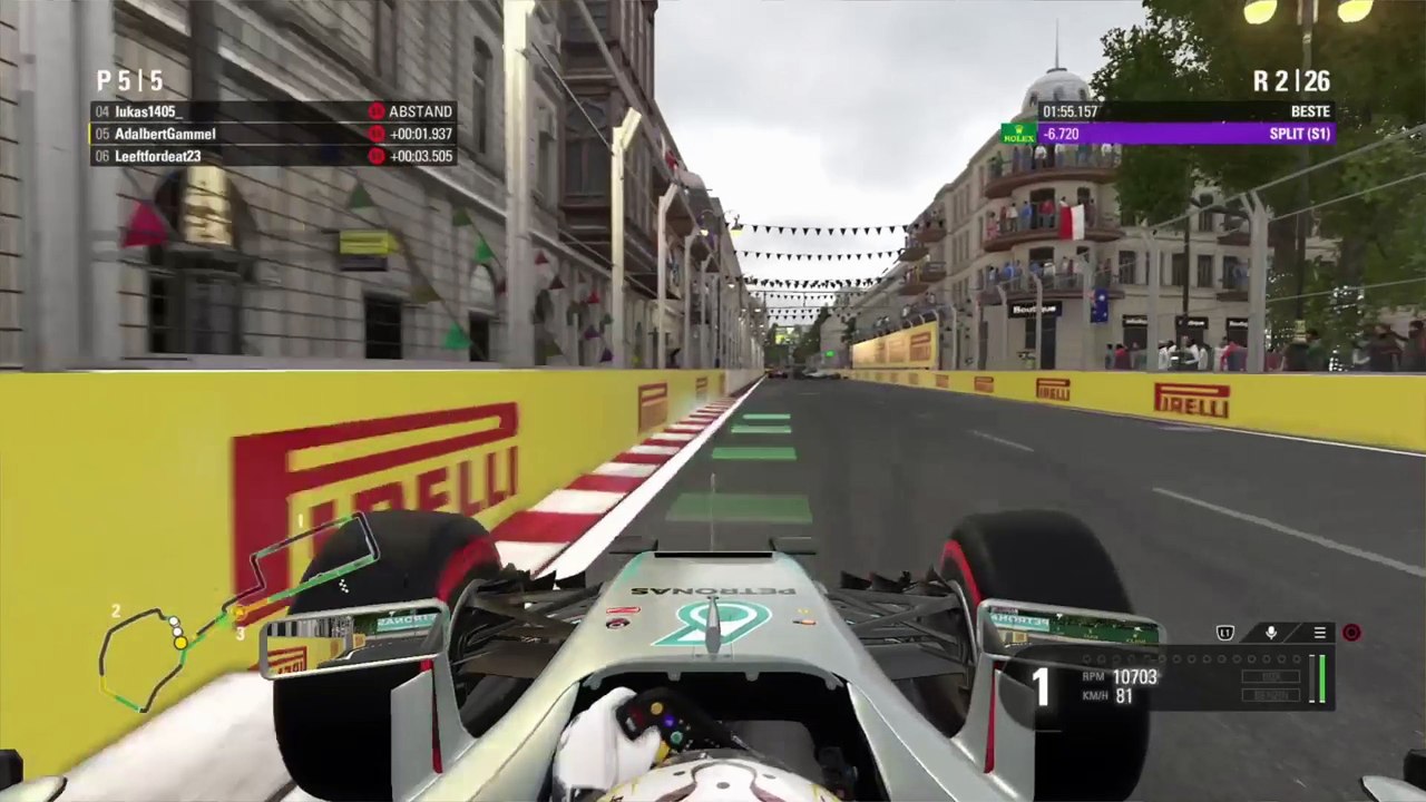 F1 2016 Testrennen Baku