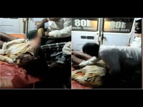 Watch: patient brutally assaulted inside ambulance in bagalkot