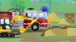 NEW Cars & Trucks Cartoons w The Red Fire Truck and The Ambulance - Emergency Cars Kids Cartoon
