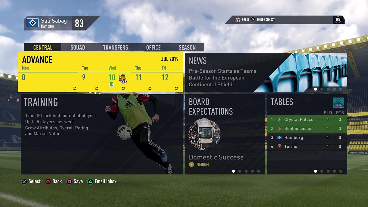 FIFA 17 Samper sign