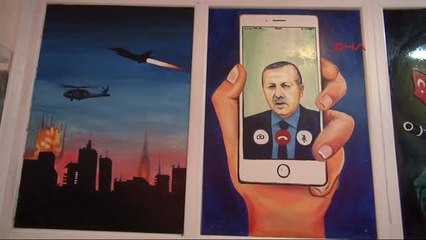 Hatay- 15 Temmuz Darbesi Okul Duvarında