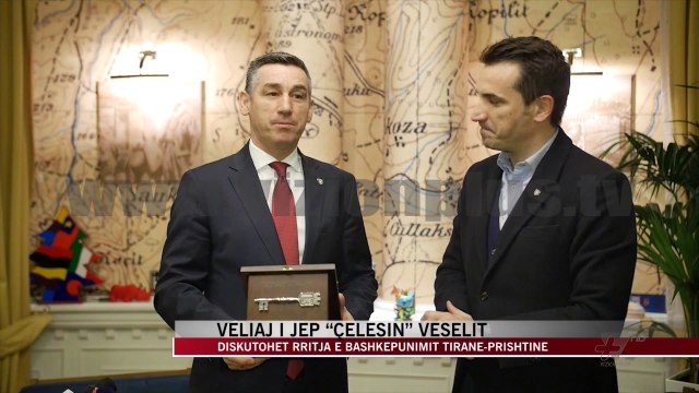Veliaj i jep “Çelësin e Qytetit” Kadri Veselit - News, Lajme - Vizion Plus