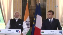 Paris)- Macron ile Modi Ortak Basın Toplantısı Düzenledi