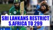 ICC Champions Trophy : South Africa set 299 run target for Lankans, Amla scores ton | Oneindia News