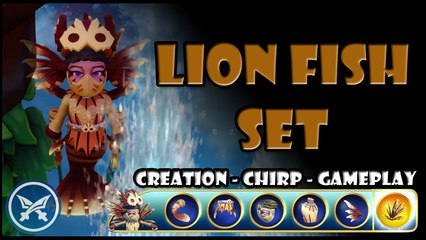 Lion Fish Set and Chirp - Skylanders Imaginators Creation Crystal