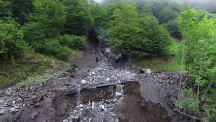 Coulée de boue en Ariège : un drone survole les impressionnants dégâts
